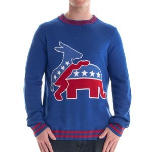 LAST ONE!! NWT Humping Democrat Donkey Sweater